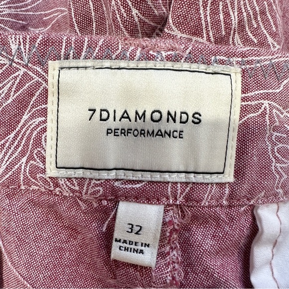 7 Diamonds Performance Men’s Velocity Short 10” Golf Preppy in Dusty Rose 32 - Picture 10 of 15